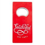 Rectangle Metal Bottle Opener with Magnet -  