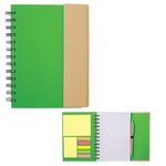 Recycled Magnetic Journalbook - Lime Green