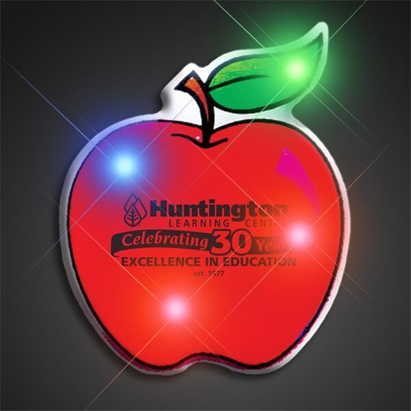 Main Product Image for Flashing Red Apple Flashing Pin