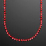Red Heart Beads Value Necklace with Medallion -  