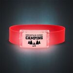 Buy Custom Printed Red LED Silicone Wristbands