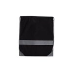 Reflective Drawstring Tote - Black