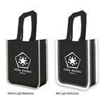 Reflective Lunch Tote Bag - Black
