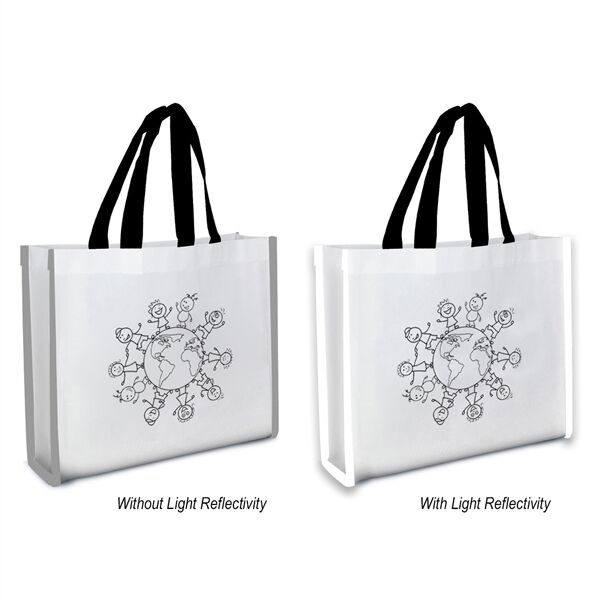 Main Product Image for Reflective Non-Woven Coloring Tote Bag With Crayons