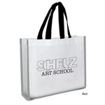 Reflective Non-Woven Coloring Tote Bag With Crayons -  