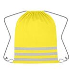 Reflective Safety Drawstring Bag -  