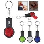 Buy Custom Printed Reflector Key Light With Safety Whistle
