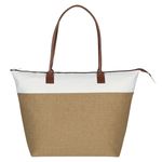 Regatta Tote Bag - Tan With White                    A