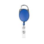 Retractable Badge Holder With Carabiner - Royal Blue
