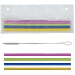 Reusable Silicone Straw Set