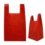 Reusable T-Shirt Style Non-Woven Tote Bag - Red