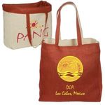 REVERSIBLE JUTE/COTTON TOTE