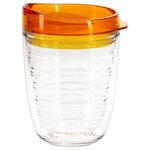 Riverside 12 oz Tritan Tumbler with Translucent Lid - Clear with Orange