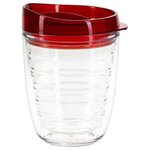 Riverside 12 oz Tritan Tumbler with Translucent Lid - Clear with Red