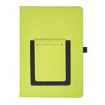Roma Journal with Phone Pocket - Lime Green