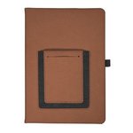 Roma Journal with Phone Pocket - Tan