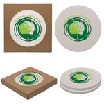 Round Absorbent Stone Coaster Duo
