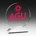 Buy Round Award On Elevated Base - Silkscreen