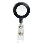 Round Domed Retractable Badge Holder with Alligator Clip