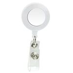 Round Domed Retractable Badge Holder with Alligator Clip