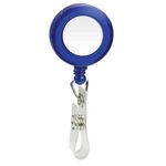 Round Domed Retractable Badge Holder with Alligator Clip