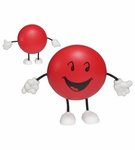 Round Figure Stress Ball - Red
