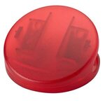 Round Keep-It (TM) Clip - Translucent Red