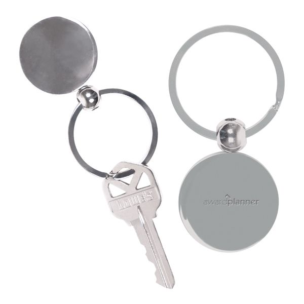 Main Product Image for Imprinted Key Chain Round Metal