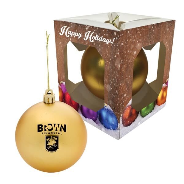 Main Product Image for Custom Printed Round Ornament With Custom Window Box
