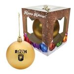 Round Ornament With Custom Window Box -
