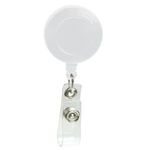 Round Pad Print Retractable Badge Holder with Alligator Clip