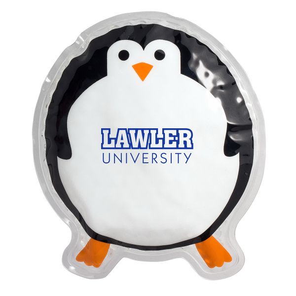 Main Product Image for Custom Printed Round Penguin Hot/Cold Pack