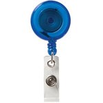 Round Secure-A-Badge (TM) - Translucent Blue