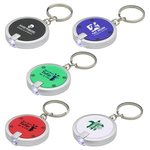 Round Simple Touch LED key chain -  