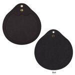 Round Tech Accessories Pouch - Black