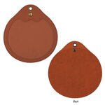 Round Tech Accessories Pouch - Brown