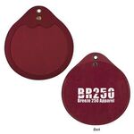 Round Tech Accessories Pouch - Burgundy