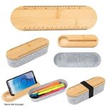 RPET Pencil Box - Natural With Gray