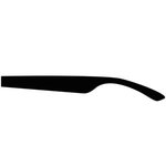 Rubberized Finish Fashion Sunglasses - Black