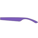 Rubberized Finish Fashion Sunglasses - Purple