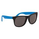 Rubberized Sunglasses - Black With Blue