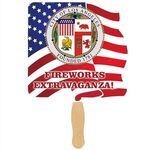 Buy Sandwiched Hand Flag Fan - 4 Color Process USA Made