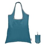 Santorini RPET - Recycled Foldaway Shopping Tote Bag - Navy