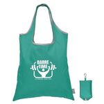 Santorini RPET - Recycled Foldaway Shopping Tote Bag - Teal