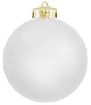 Imprinted Satin Finished Round Shatterproof Ornaments -  