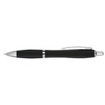 Satin Pen With Antimicrobial Additive - Black With Black
