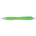 Satin Pen With Antimicrobial Additive - Lime With Lime