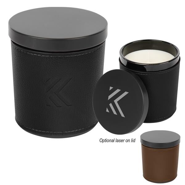 Main Product Image for Scented Candle With Leatherette Sleeve