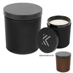 Scented Candle With Leatherette Sleeve -  