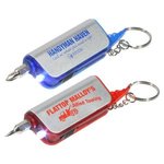 Screwdriver Flashlight Key Chain -  